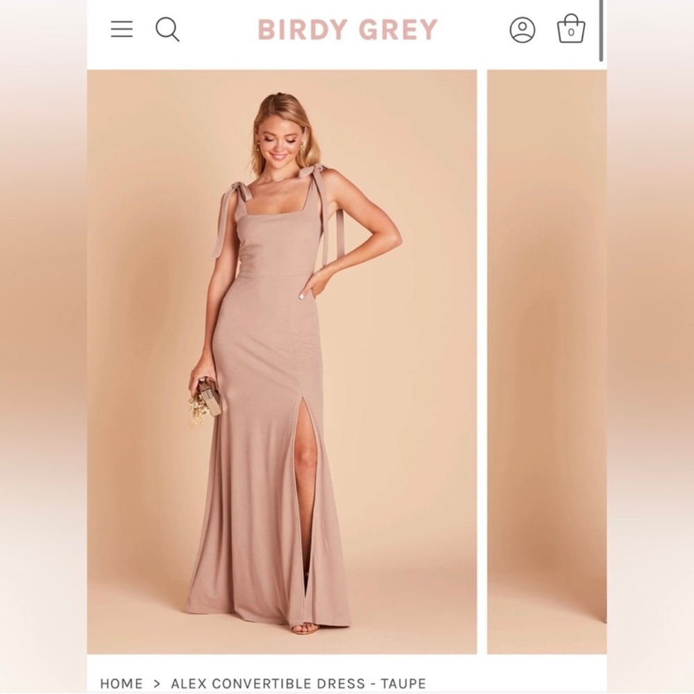 COPY - ALEX CONVERTIBLE DRESS - CREPE TAUPE